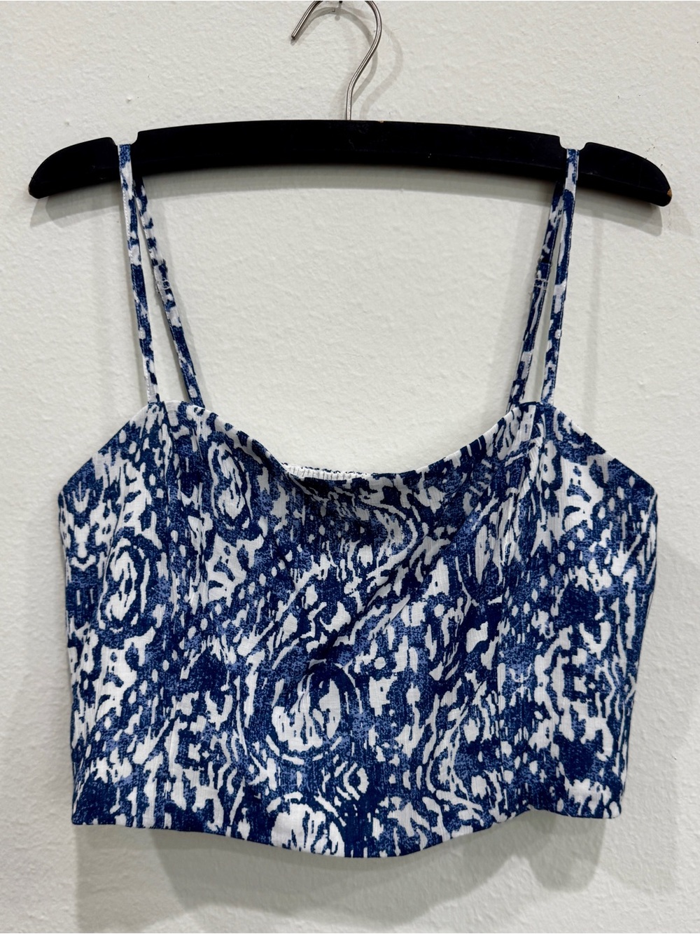 Abercrombie & Fitch Crinkle Textured Squareneck Top-M